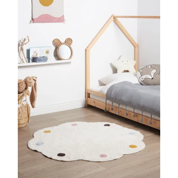 DUREVI gyerek pamut szőnyeg ⌀ 120 cm (világos bézs) 30634