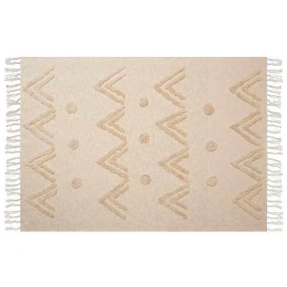 FATEHPUR  pamut ágytakaró 130 x 180 cm (bézs) 21563