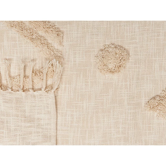 FATEHPUR  pamut ágytakaró 130 x 180 cm (bézs) 21563