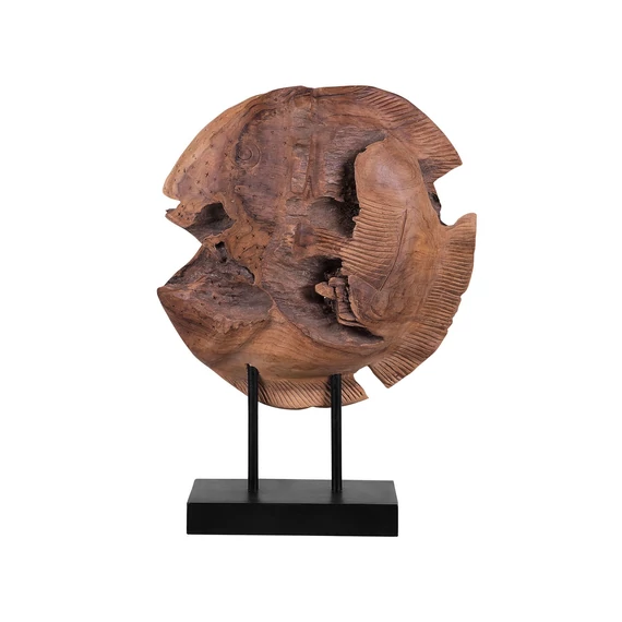 PLAICE rusztikus fali dekor figura (világos fa) 13513