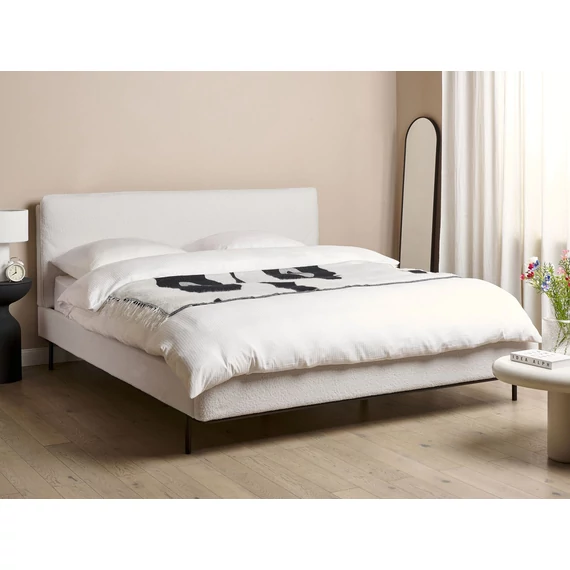 CORIO buklé franciaágy 180 x 200 cm (fehér) 30746