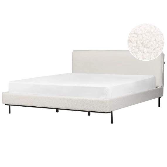 CORIO buklé franciaágy 180 x 200 cm (fehér) 30746