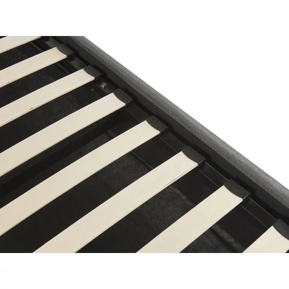 DINAN 180 x 200 ágyneműtartós futon franciaágy ágyráccsal (szürke) 25998