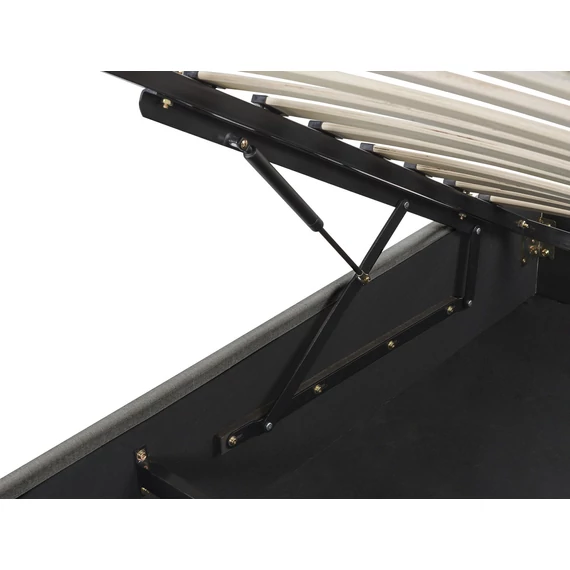 DINAN 180 x 200 ágyneműtartós futon franciaágy ágyráccsal (szürke) 25998