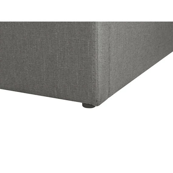 DINAN 180 x 200 ágyneműtartós futon franciaágy ágyráccsal (szürke) 25998