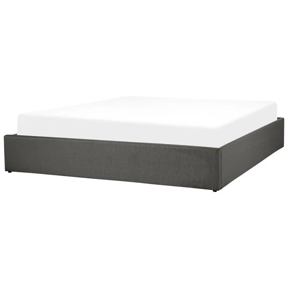 DINAN 180 x 200 ágyneműtartós futon franciaágy ágyráccsal (szürke) 25998