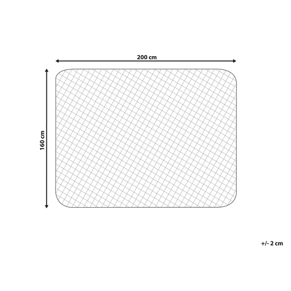 VILLUERCA 160 x 200 pamut fedőmatrac (fehér) 32551