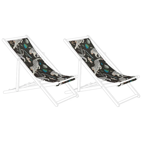 ANZIO/AVELLINO napozóágy üléshuzat 2 db-os szettben (leopard minta) 20974