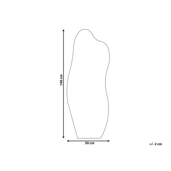 ESTANG falitükör 140 cm 50 (ezüst) 32175
