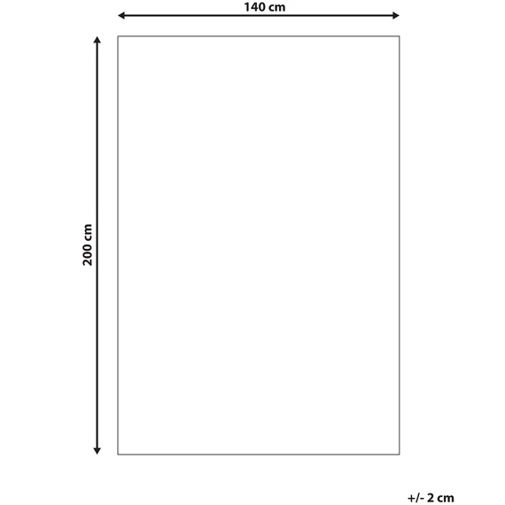ALMUS mintás pamut szőnyeg 140 x 200 cm (bézs) 30213