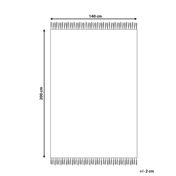 ASTAF pöttyös pamut szőnyeg 140 x 200 cm (tört fehér) 30615