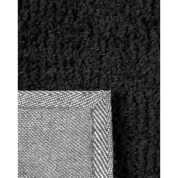 DEMRE hosszú szálú szőnyeg 140 x 200 cm (fekete) 3055
