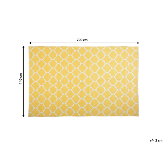 AKSU kétoldalas szőnyeg 140 x 200 (sárga-fehér) 5988