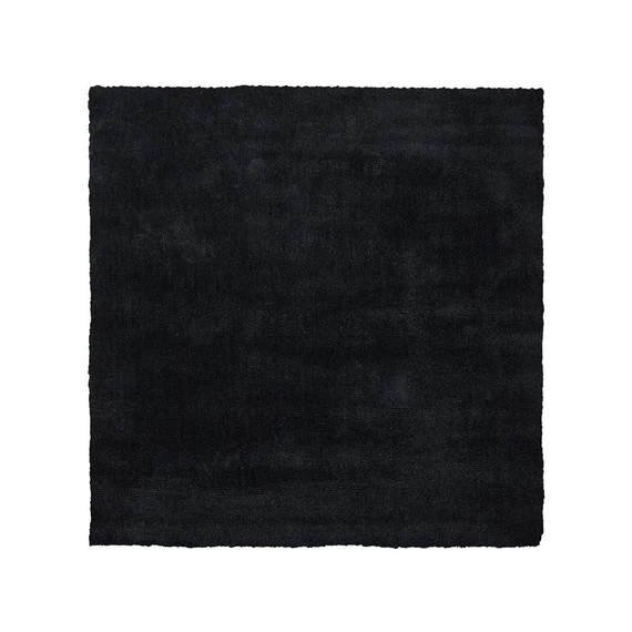 DEMRE hosszú szálú szőnyeg 200 x 200 cm (fekete) 1762