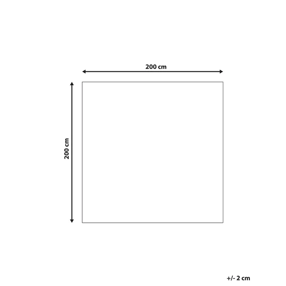 EVREN hosszú szálú szőnyeg 200 x 200 cm (piros) 40041