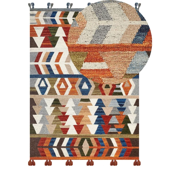 KAGHSI kilim gyapjúszőnyeg 200 x 300 cm (több színű) 25787