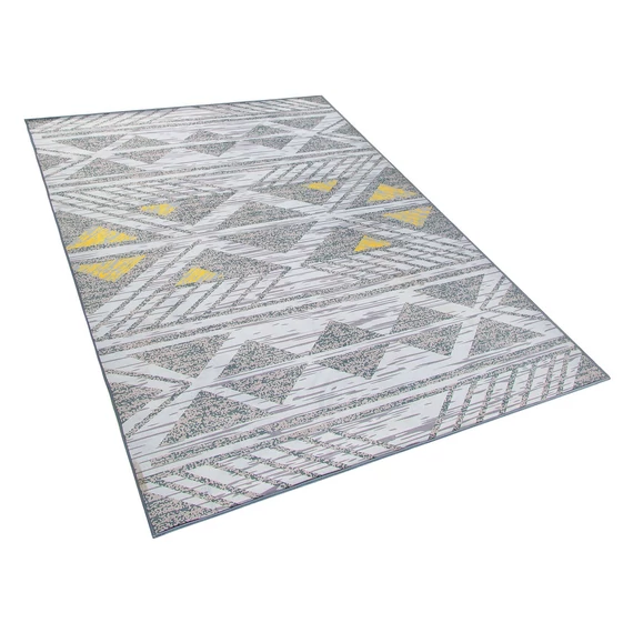 KARGI geometrikus mintás szőnyeg 160 x 230 (szürke-sárga) 60116
