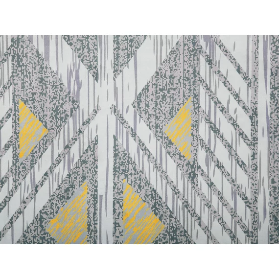 KARGI geometrikus mintás szőnyeg 160 x 230 (szürke-sárga) 60116