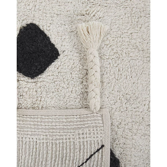 KHEMISSET pamut szőnyeg 160 x 230 cm (fehér-fekete) 21380