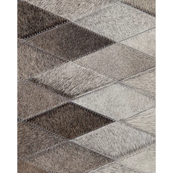 MALDAN bőrszőnyeg 160 x 230 (szürke-fehér) 13102