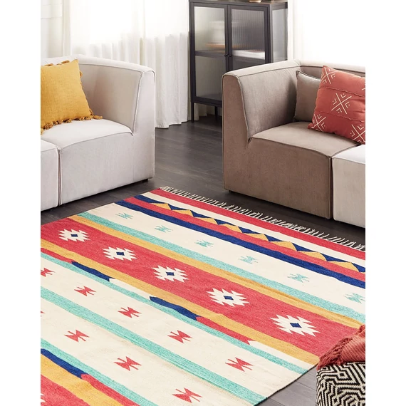 MARGARA színes kilim pamutszőnyeg 200 x 300 (több színű) 25609