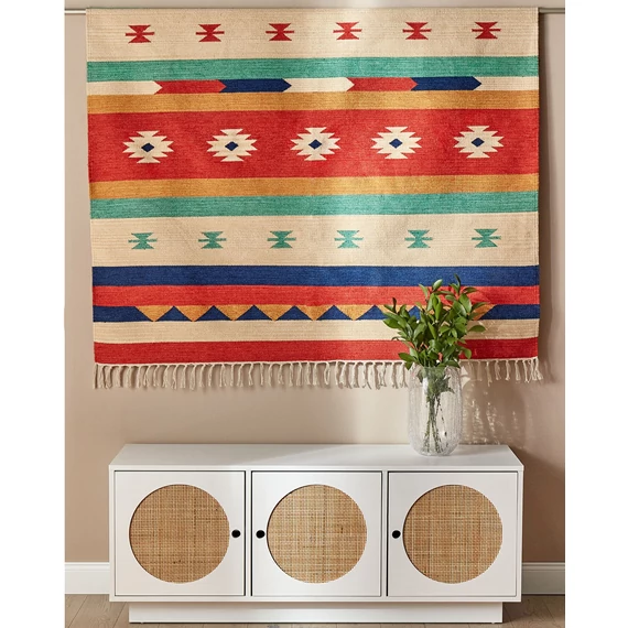MARGARA színes kilim pamutszőnyeg 200 x 300 (több színű) 25609