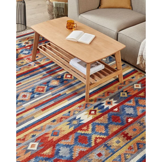 NORAKERT színes kilim gyapjúszőnyeg 160 x 230 cm 25858