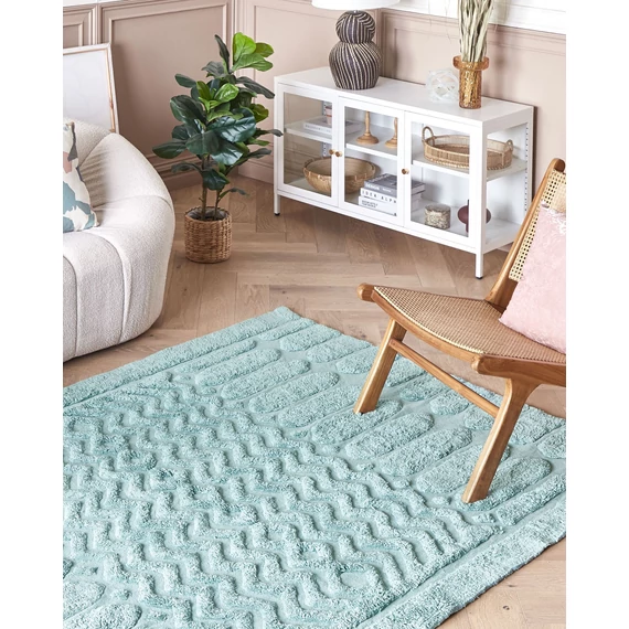 SIRNAK pamutszőnyeg 160 x 230 cm (menta zöld) 22055