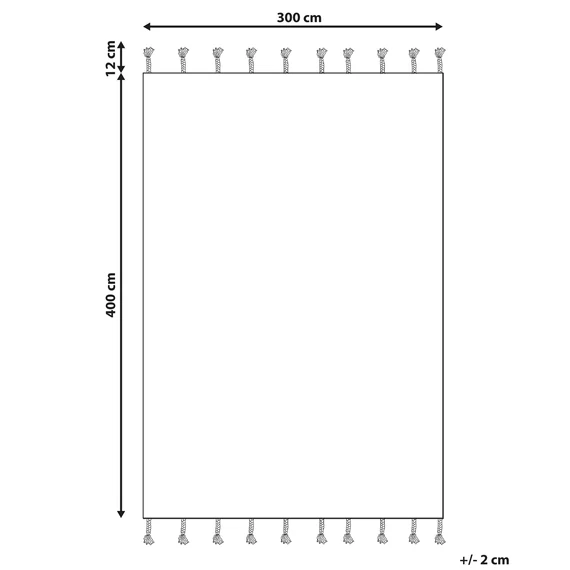 ZEYNAK pamut szőnyeg 300 x 400 cm (több színű) 26366