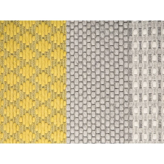 AKKAYA szőtt szőnyeg 80x150 (szürke-sárga) 14216