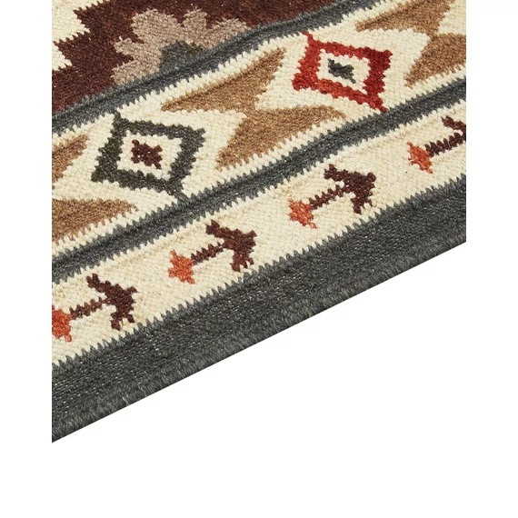 GHUKASAVAN kilim gyapjúszőnyeg 140 x 200 cm (többszínű) 25866