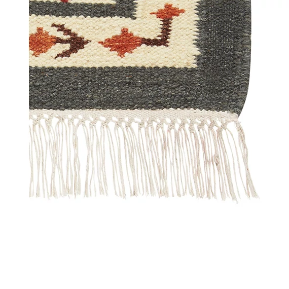 GHUKASAVAN kilim gyapjúszőnyeg 140 x 200 cm (többszínű) 25866