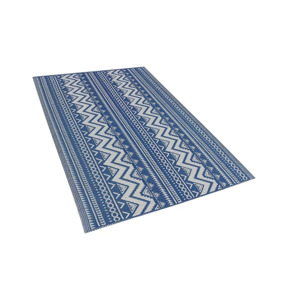 NAGPUR geometrikus szőnyeg 120 x 180 cm (kék-fehér) 50433