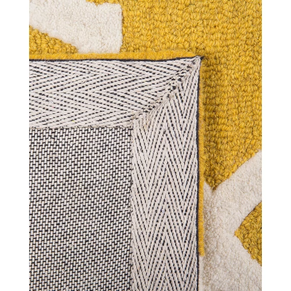 SILVAN gyapjúszőnyeg 80 x 150 cm (sárga) 3593