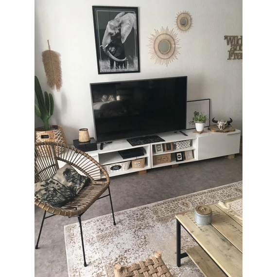 ALMUS pamut futószőnyeg 60 x 180 cm (szürke-bézs) 200334