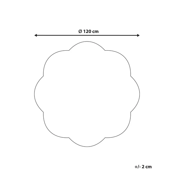 DUREVI gyerek pamut szőnyeg ⌀ 120 cm (világos bézs) 30634