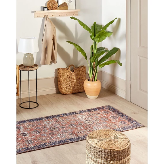 KURIN pamut futószőnyeg 80 x 300 cm (piros-kék) 24557
