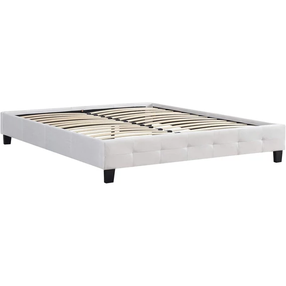 CORSE 160 x 200 szövet futon francia ágykeret ágyráccsal (fehér) 51392