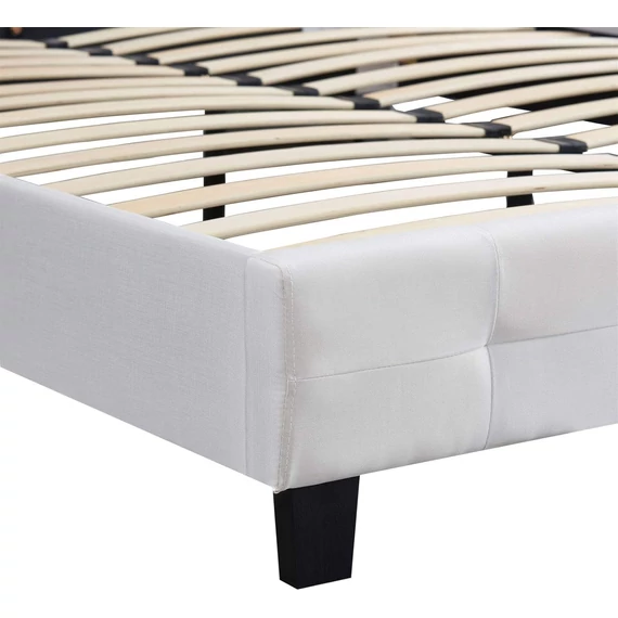 CORSE 160 x 200 szövet futon francia ágykeret ágyráccsal (fehér) 51392