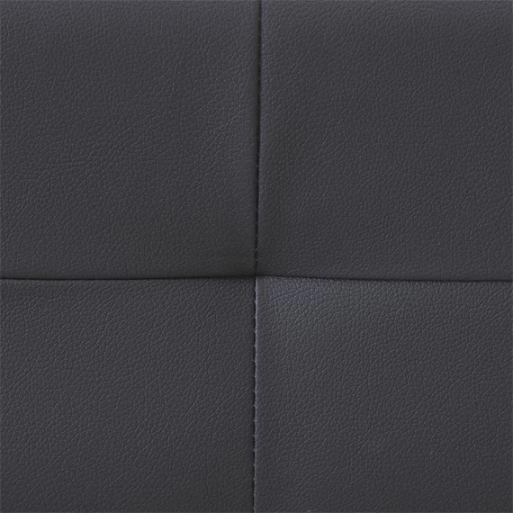 GOMERA 160 x 200 műbőr futon francia ágykeret (fekete) 51376