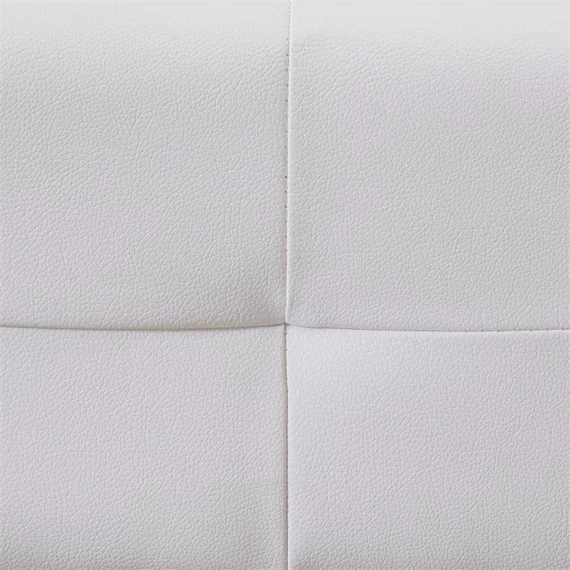 GOMERA 160 x 200 műbőr futon francia ágykeret ágyráccsal (fehér) 51377