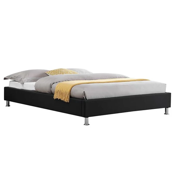 NIZZA 140 x 190 szövet futon franciaágy (fekete) 51036