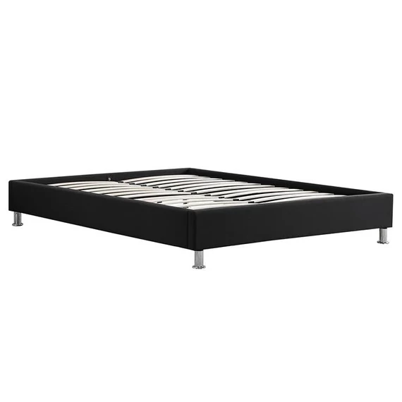 NIZZA 140 x 190 szövet futon franciaágy (fekete) 51036