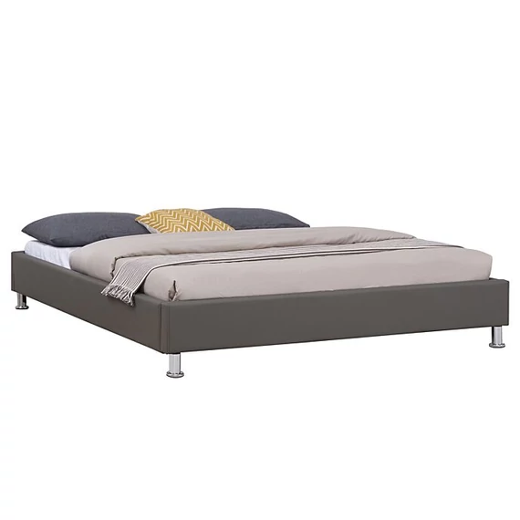 NIZZA 160 x 200 műbőr futon francia ágykeret (szürke) 51226