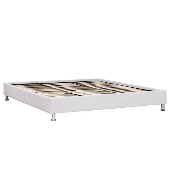 NIZZA 160 x 200 műbőr futon francia ágykeret (fehér) 51255