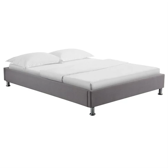 NIZZA 140 x 190 szövet futon francia ágykeret (szürke) 51292