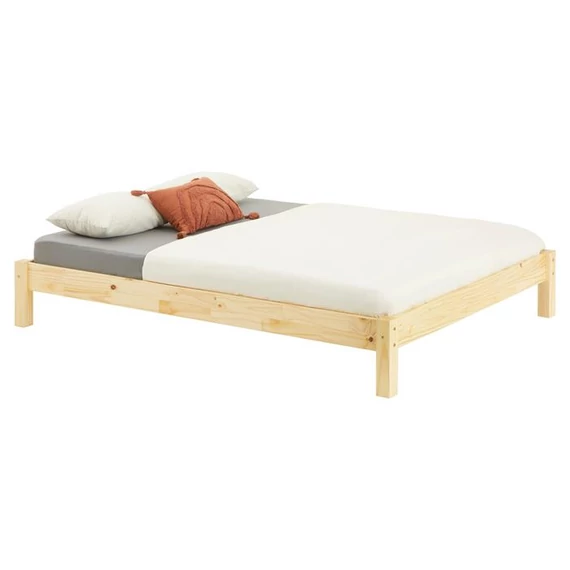 TAJFUN 140 x 190 fenyő futonágy (natúr lakk) 71055
