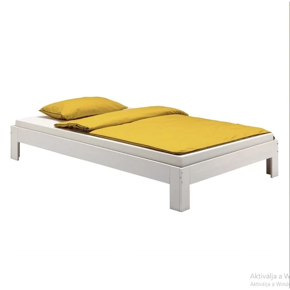 THOMAS 140 x 200 fenyő francia futon ágykeret (fehér) 72821