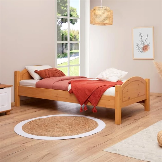 FLIMS 90 x 200 fenyő heverő ágykeret (bükk szín) 72902