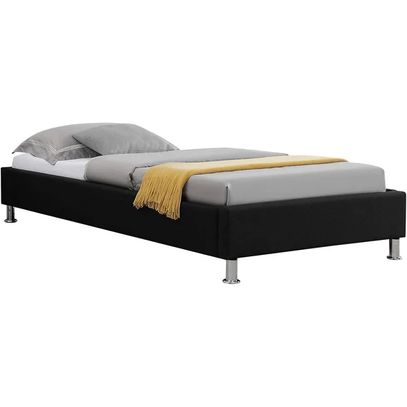 NIZZA 90 x 190 szövet futon heverő ágyráccsal (fekete) 51299